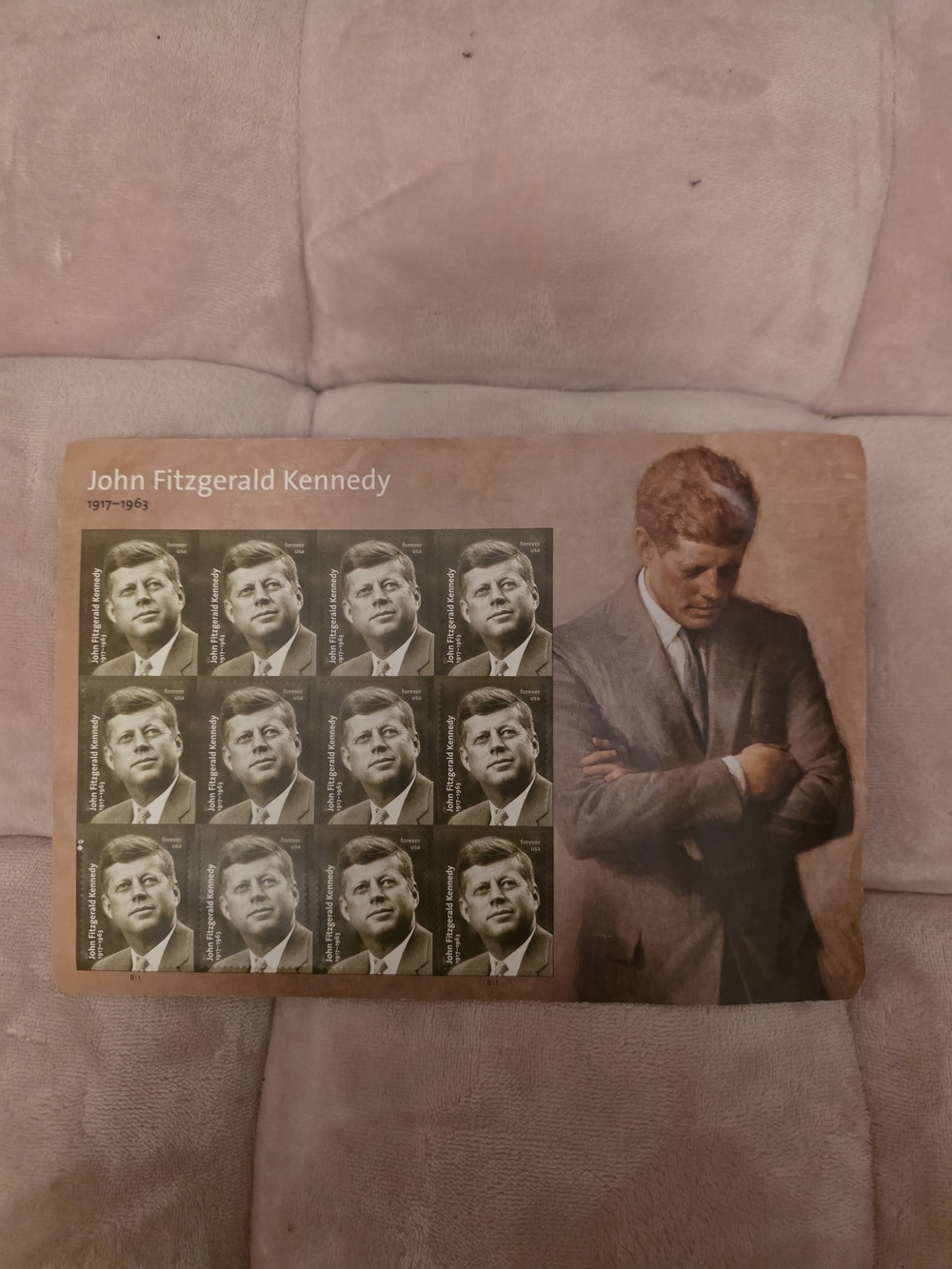 John Fitzgerald Kennedy Commemorative Envelope - Brown/Tan